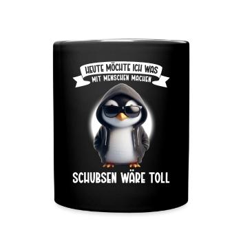 Today I want to do something with people Push - Full Colour Mug - black - Front