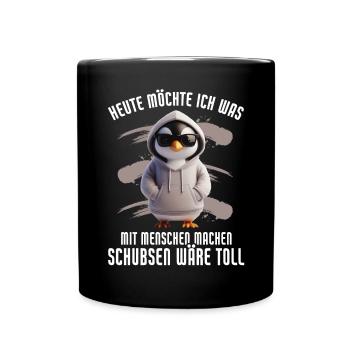 Today I want to do something with people Push - Full Colour Mug - black - Front