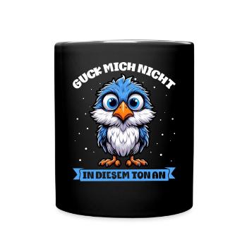 Ne me regarde pas dans ce ton drôle d’oiseau - Mug uni - noir - Devant
