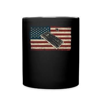 Cornhole Team Bean Bag Player - Tasse einfarbig - Schwarz - Vorne