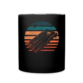 Joueur de sac de haricots de l’équipe Cornhole - Mug uni - noir - Devant