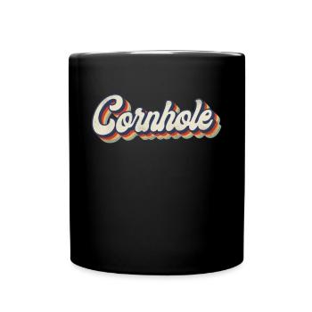 Cornhole Team Bean Bag Player - Tasse einfarbig - Schwarz - Vorne