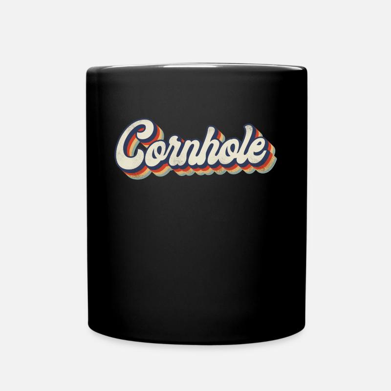 Joueur de sac de haricots de l’équipe Cornhole - Mug uni - noir