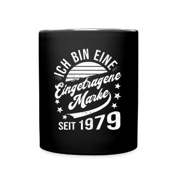 45th Birthday Retro 45th Anniversary Registered Trademark - Full Colour Mug - black - Front