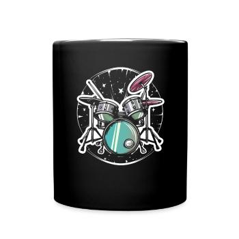 Graphiques de batterie - Mug uni - noir - Devant