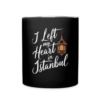 I left my heart in Istanbul souvenir - Full Colour Mug - black - Front