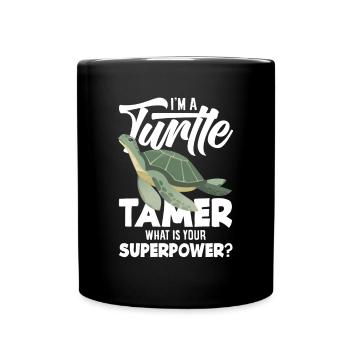 Tortue Tortue Mer Cadeau - Mug uni - noir - Devant