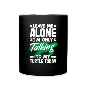Tortue Tortue Mer Cadeau - Mug uni - noir - Devant