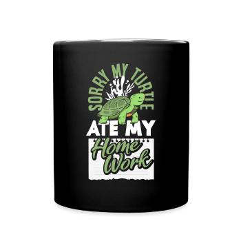 Tortue Tortue Mer Cadeau - Mug uni - noir - Devant