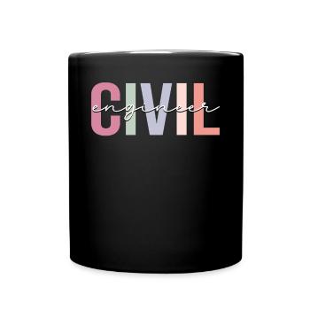 Civil engineering - Full Colour Mug - black - Front