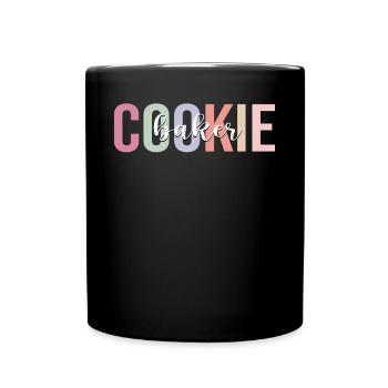 Cookie Baker Baking Cookie Merchant - Full Colour Mug - black - Front