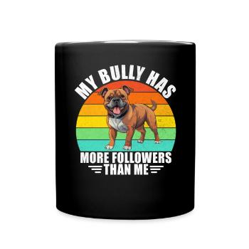 Cadeaux American Bully - Mug uni - noir - Devant