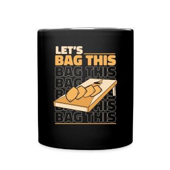 Lassen Sie uns diese Sitzsack-Spielbretter professionell eintüten - Tasse einfarbig - Schwarz - Vorne