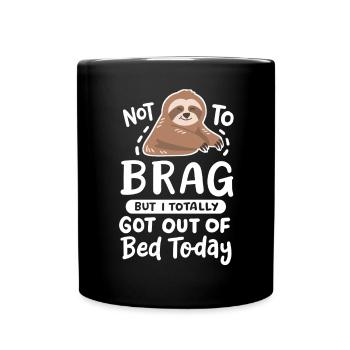 Faultier Liebhaber - Tasse einfarbig - Schwarz - Vorne