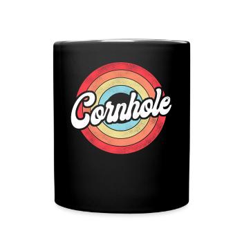 Joueur de sac de haricots de l’équipe Cornhole - Mug uni - noir - Devant