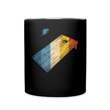 Joueur de sac de haricots de l’équipe Cornhole - Mug uni - noir - Devant