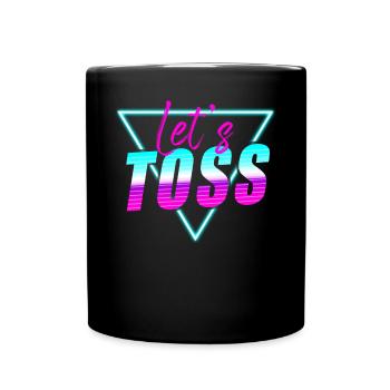 Cornhole Team Bean Bag Player - Tasse einfarbig - Schwarz - Vorne
