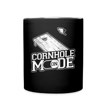 Cornhole Team Bean Bag Player - Tasse einfarbig - Schwarz - Vorne