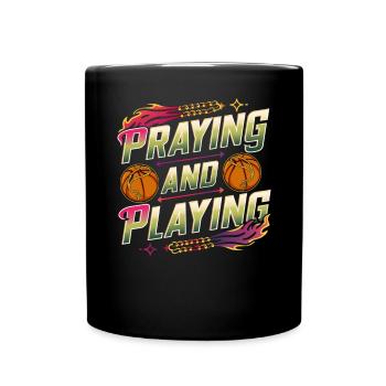 Tournoi de football Sportsman pour les joueurs religieux - Mug uni - noir - Devant