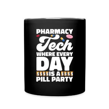Pharmazeutischer Assistent Pharmazie Techniker - Tasse einfarbig - Schwarz - Vorne
