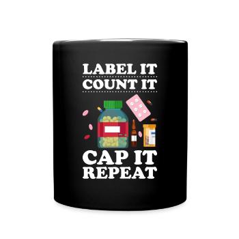 Assistant pharmaceutique Technicien en pharmacie - Mug uni - noir - Devant