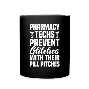 phAssistante pharmaceutique Technicienne en pharmacie - Mug uni - noir - Devant