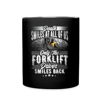 Forklift driver - Full Colour Mug - black - Front