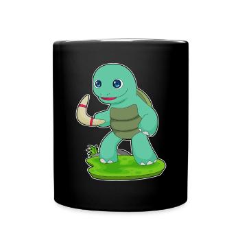 Tortue Boomerang - Mug uni - noir - Devant