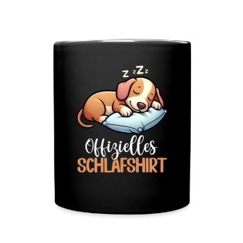 Chemise de nuit officielle Teckel Chien teckel - Mug uni - noir - Devant
