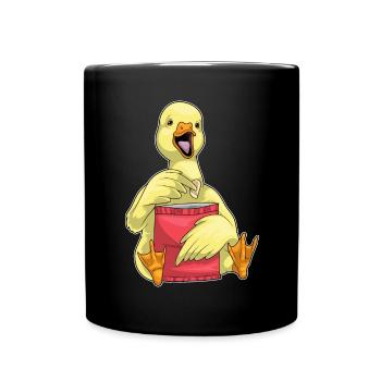 Chips de canard - Mug uni - noir - Devant