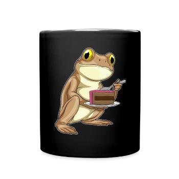 Gâteau de grenouille - Mug uni - noir - Devant