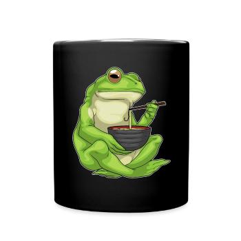 Frog Cook Ramen Cooking - Full Colour Mug - black - Front