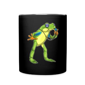 Frog Referee Whistle - Full Colour Mug - black - Front