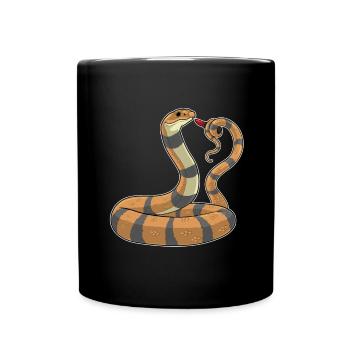 Schlange Lippenstift - Tasse einfarbig - Schwarz - Vorne