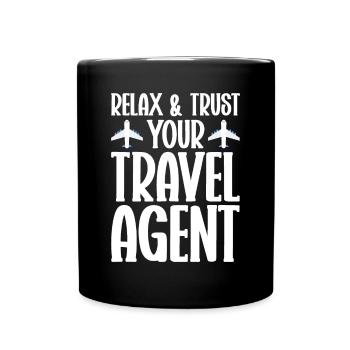 Tourism clerk Travel agency - Full Colour Mug - black - Front