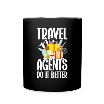 Tourism clerk Travel agency - Full Colour Mug - black - Front