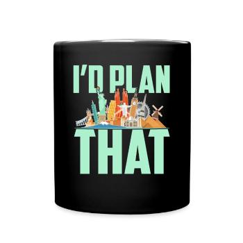 Tourism clerk Travel agency - Full Colour Mug - black - Front