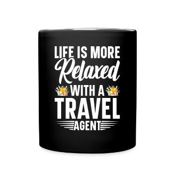 Tourism clerk Travel agency - Full Colour Mug - black - Front