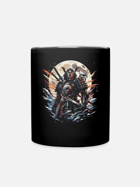 Samurai Ronin Schwertkampf Krieger Geschenk - Tasse einfarbig - Schwarz