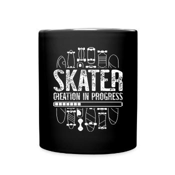 Skateboard Art For Boys Girls Men Skateboard Gifts - Tasse einfarbig - Schwarz - Vorne