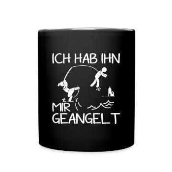 Announce engagement I caught him JGA - Full Colour Mug - black - Front