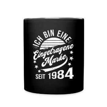 40th Birthday Retro 40th Anniversary Registered Trademark - Full Colour Mug - black - Front