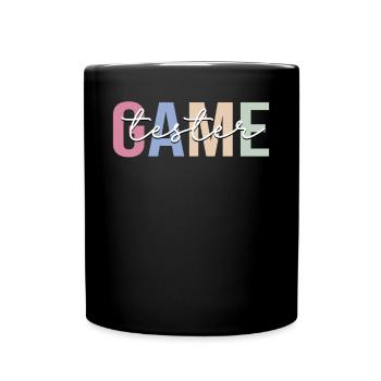 Spieltester Spielentwickler - Tasse einfarbig - Schwarz - Vorne