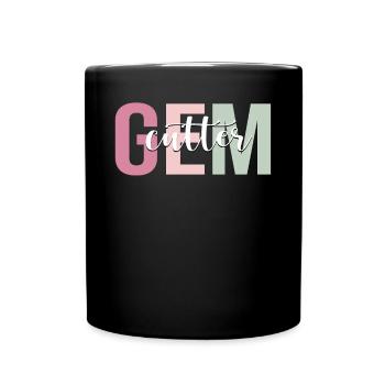 Gemstone Cutter Cutting - Full Colour Mug - black - Front