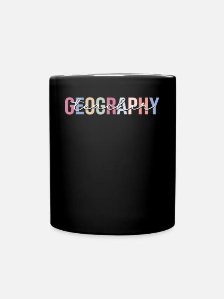 Geography teacher Geographer - Full Colour Mug - black