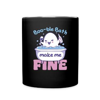 Boo-ble Bath make me fine Bain moussant au vin - Mug uni - noir - Devant