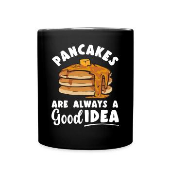 Pancake Breakfast Pancakes - Full Colour Mug - black - Front