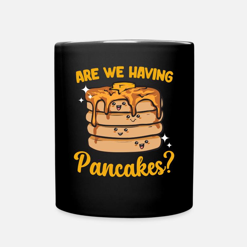 Pancake Breakfast Pancakes - Full Colour Mug - black