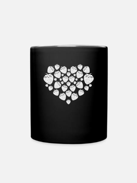 Strawberry Heart Strawberry Heart - Tasse einfarbig - Schwarz