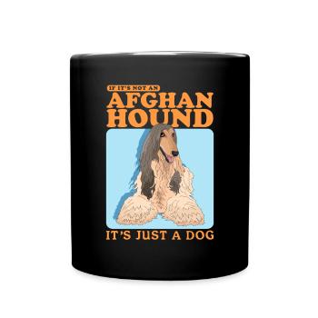 Afghan Greyhound Dog Dog Owner Gift - Full Colour Mug - black - Front
